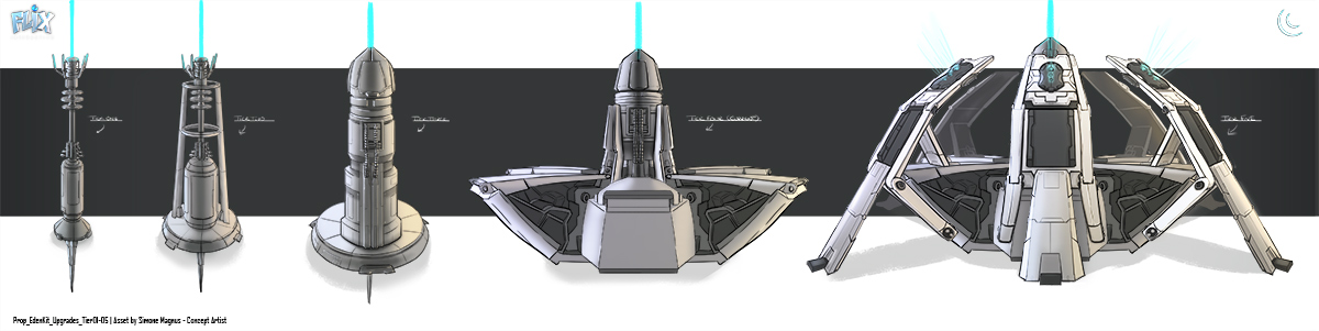 Concept art: Sci Fi Generator prop concept design for indie game Eden Star.